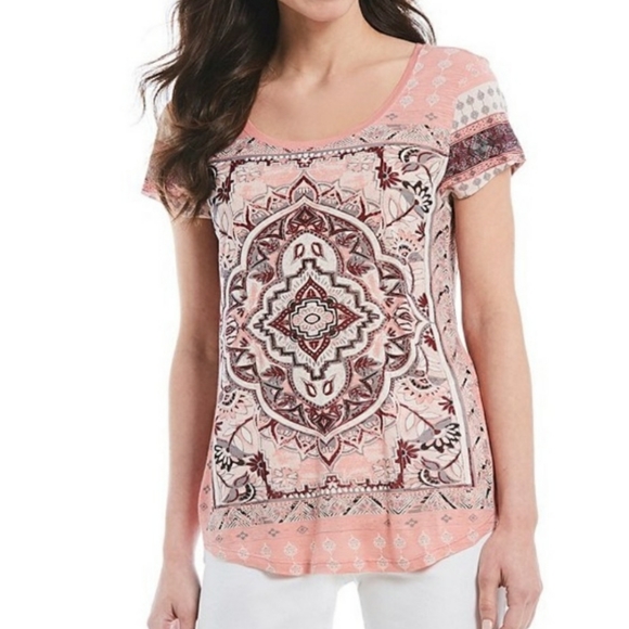 Lucky Brand Tops - LUCKY BRAND Persian Carpet Graphic Tee